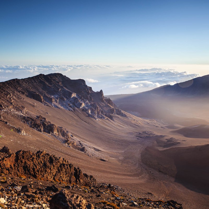 Haleakala Summit lava volcano