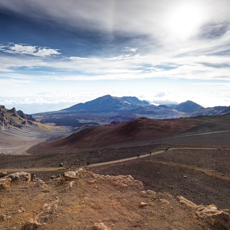 Haleakala Crater also called House of the Sun, 10,023 feet high