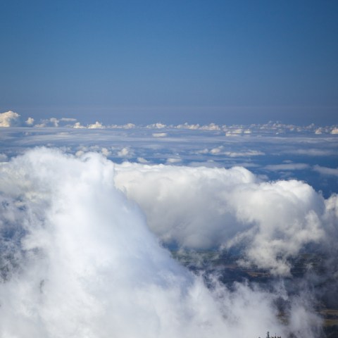 Haleakala National Park Mercedes van above the clouds