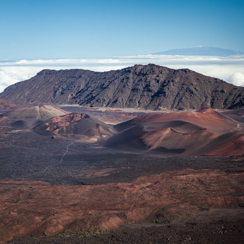 Haleakala Crater volcano red sand Big Island